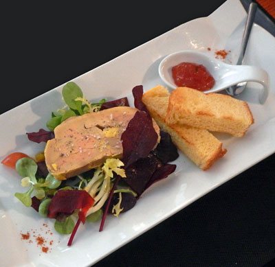 photo of foie gras starter