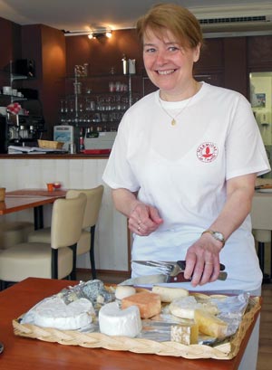 Bea with her latest cheese platter
