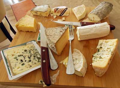 Select your cheese from the platter